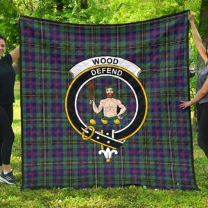 Wood Modern Tartan Clan Badge Premium Quilt Th8 Home Decor  Quilt